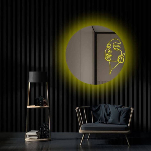 آینه بک لایت گرد کد 180