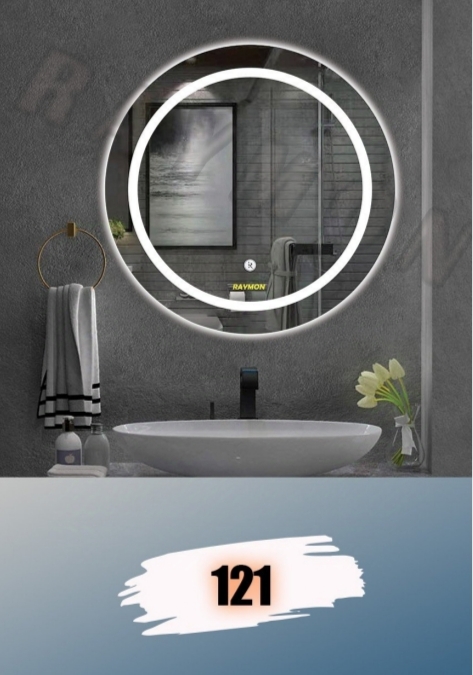 آینه بک لایت گرد کد 121