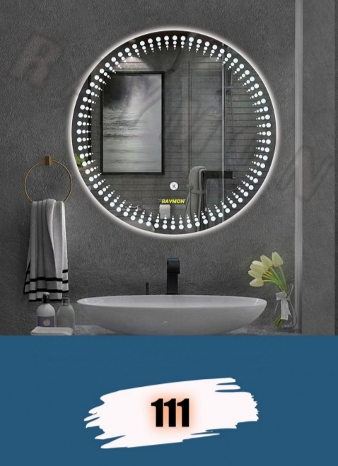 آینه بک لایت گرد کد 111