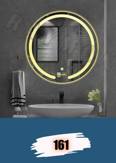 آینه بک لایت گرد کد 161