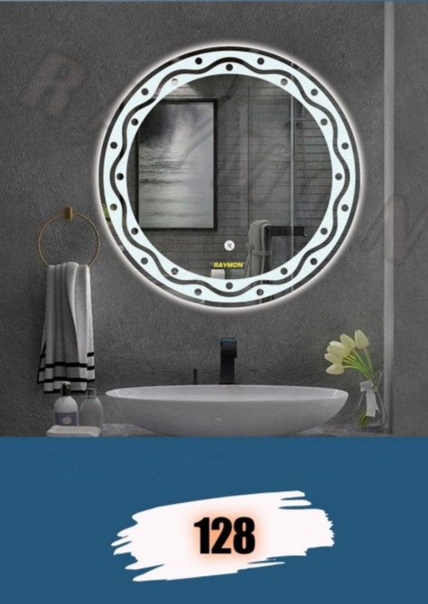 آینه بک لایت گرد کد 128
