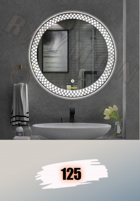 آینه بک لایت گرد کد 125