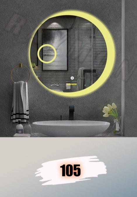 آینه بک لایت گرد کد 105