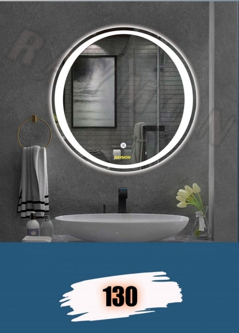 آینه بک لایت گرد کد 130