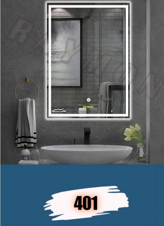 آینه بک لایت مستطیل کد 401
