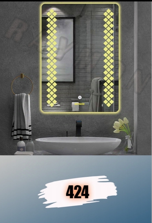 آینه بک لایت مستطیل کد 424