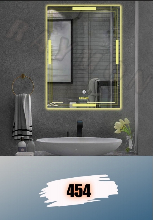 آینه بک لایت مستطیل کد 454
