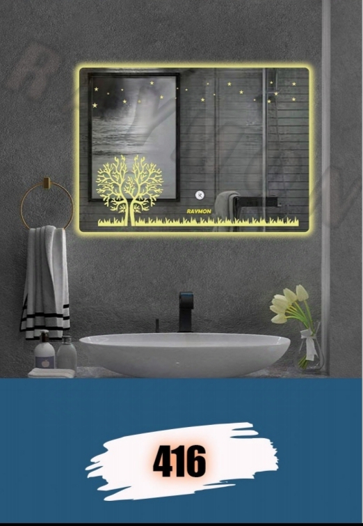 آینه بک لایت مستطیل کد 416