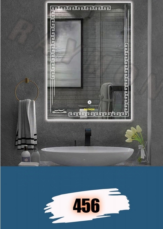 آینه بک لایت مستطیل کد 456