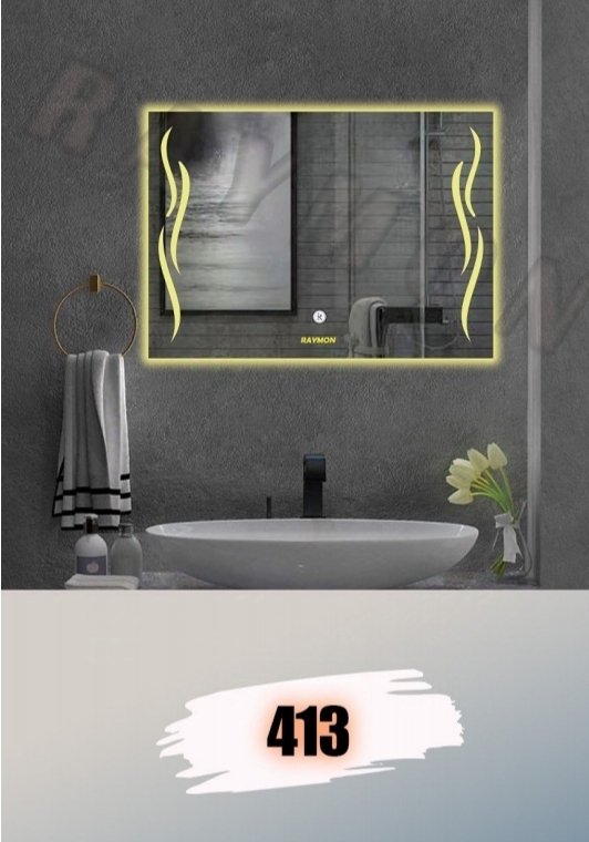 آینه بک لایت مستطیل کد 413